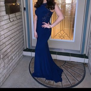 Navy Blue Alyce Paris formal dress